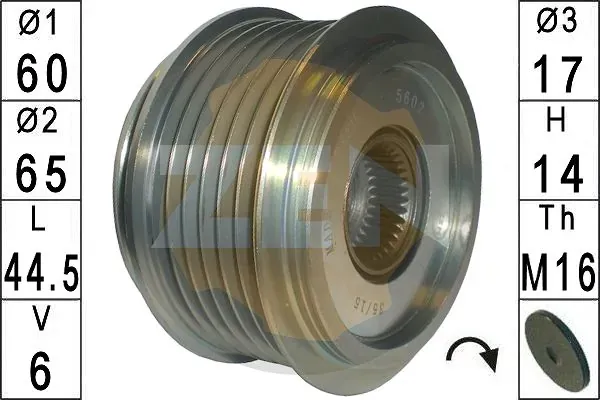 Polea alternador ZN5602 ERA