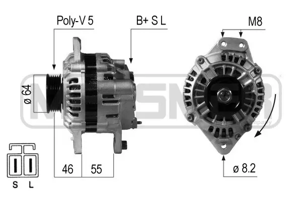 Alternador 210648 ERA