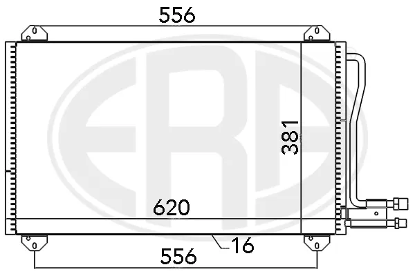 Condensador aire acondicionado 667055 ERA
