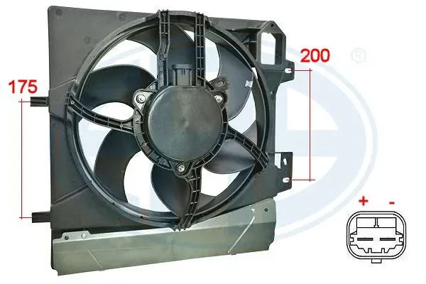 Ventilador de radiador 352057 ERA