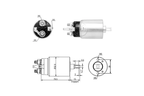 Solenoide de arranque ZM5981 ERA