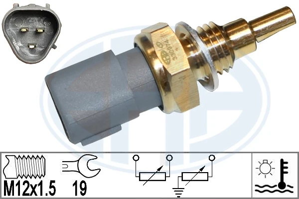 330974 ERA sensor, temperatura del refrigerante (encendido el ventilador del radiador)
