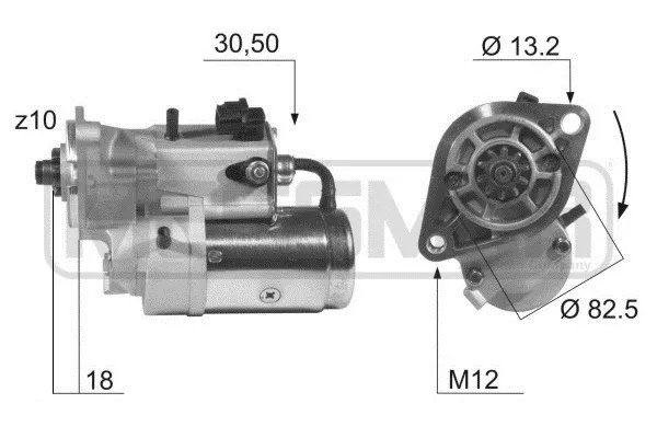 Motor de arranque 220361A ERA