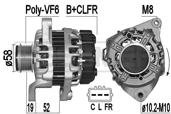 Alternador 209510 ERA