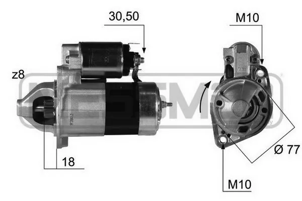 Motor de arranque 220381 ERA