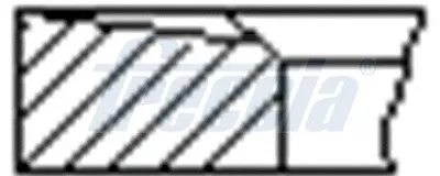 Aros de pistón para 1 cilindro, STD FR10880700 Freccia