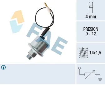 Sensor de presión de aceite 7575358 Fiat/Alfa/Lancia