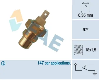Sensor de temperatura del líquido refrigerante FAE 35210