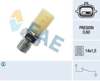 Sensor de presión de aceite 12701 FAE