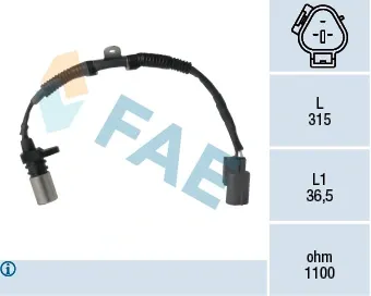 Sensor de posición del cigüeñal FAE 79299