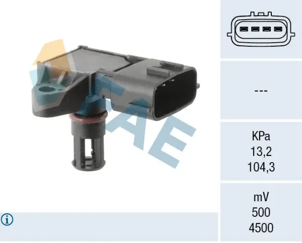 Sensor de presión del colector de admisión 15163 FAE