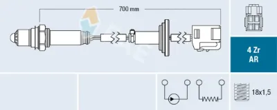 Sonda Lambda FAE 75638