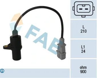 Sensor de cigüeñal 79047 FAE