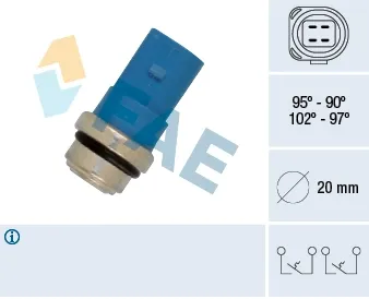 Sensor de temperatura 38391 FAE