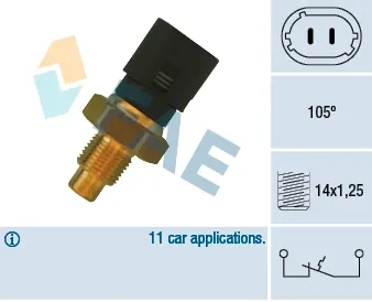 Sensor de temperatura del refrigerante del tablero 35890 FAE