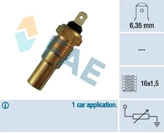 Sensor de temperatura del líquido refrigerante FAE 31380