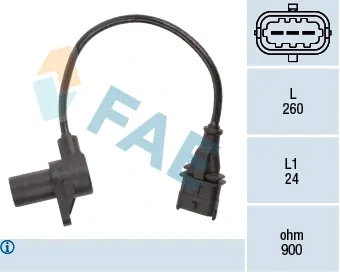 Sensor de cigüeñal 79197 FAE