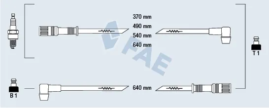 Cables de bujías 83230 FAE