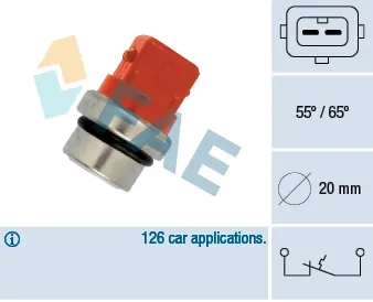 Sensor de temperatura del líquido refrigerante FAE 35320