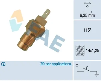 Sensor de temperatura del líquido refrigerante FAE 35200