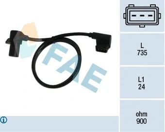 Sensor de cigüeñal 79039 FAE