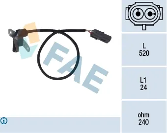 Sensor de cigüeñal 79024 FAE