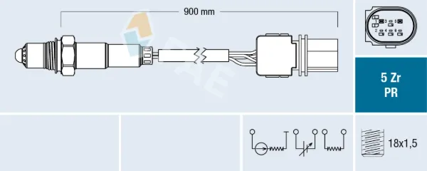 Sensor de oxígeno previo al catalizador 75075 FAE