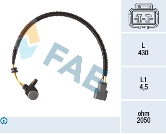 Sensor de cigüeñal 79419 FAE