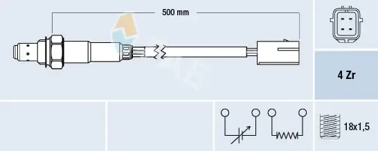 Sensor de oxígeno previo al catalizador 77255 FAE