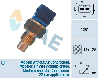 Sensor de temperatura 34460 FAE