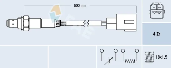 Sensor de oxígeno previo al catalizador 77767 FAE