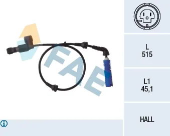 Sensor ABS delantero izquierdo 78014 FAE