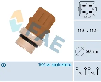 Sensor de temperatura 35580 FAE