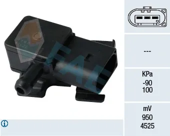 Sensor de presion gases de escape 16102 FAE