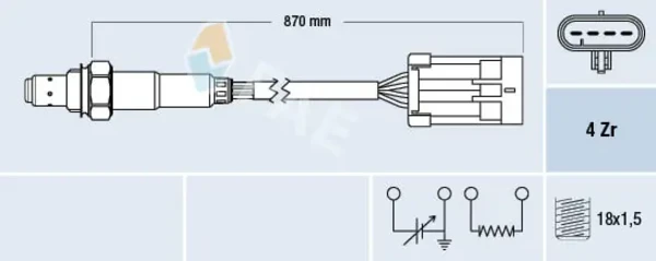 Sonda de oxígeno Nissan/Infiniti 226A04M200