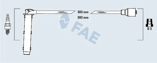 Cables de bujías 85766 FAE