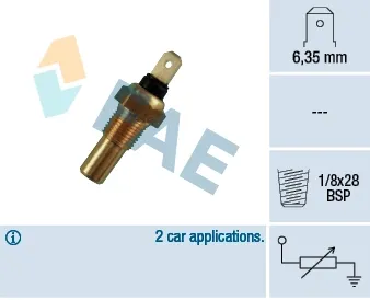 Sensor de temperatura 31670 FAE