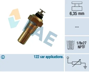 Sensor de temperatura del líquido refrigerante FAE 32070