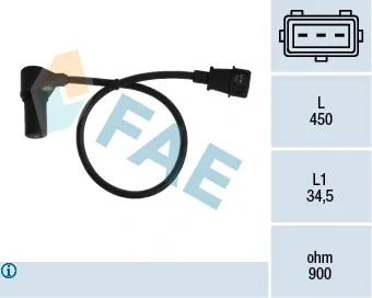 Sensor de cigüeñal 79074 FAE