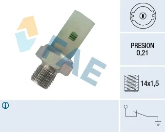 Sensor de presión de aceite 12350 FAE