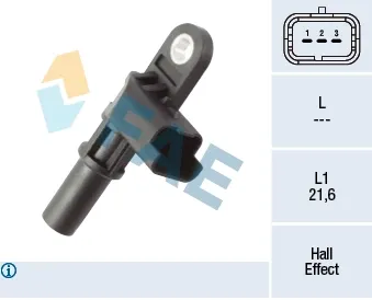 Sensor de árbol de levas 79444 FAE