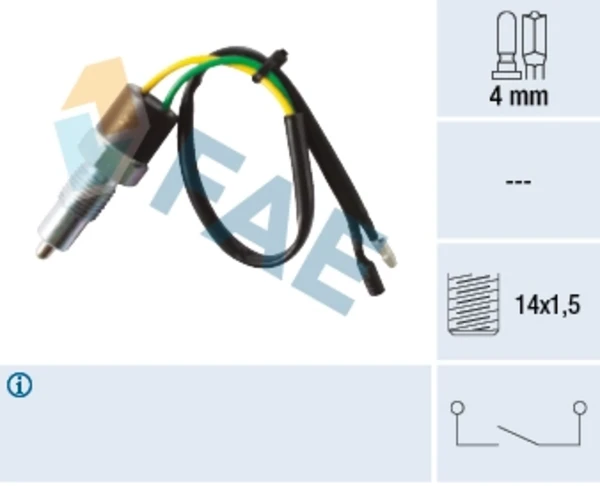 40580 FAE interruptor, piloto de marcha atrás