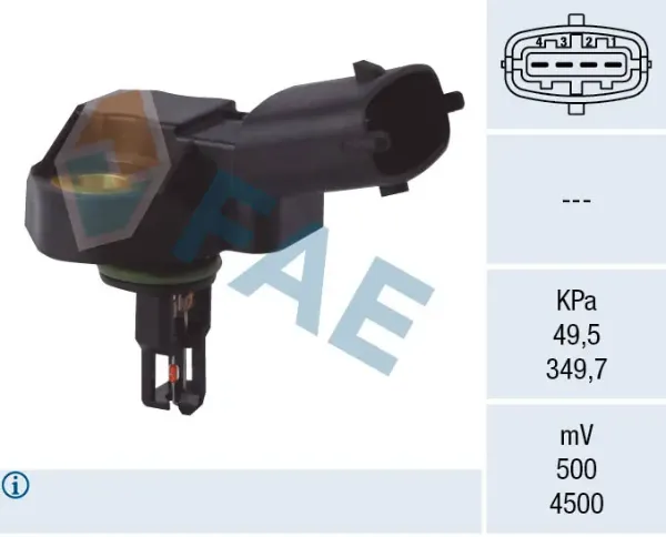 Sensor de presión de sobrealimentación 15101 FAE