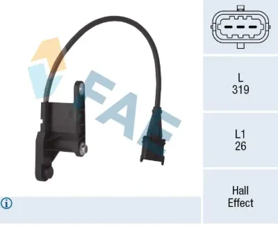 Sensor de posición del árbol de levas FAE 79121
