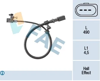 Sensor de cigüeñal 79384 FAE