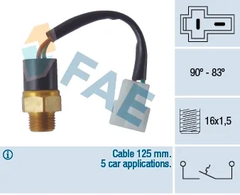 Sensor de temperatura 36360 FAE