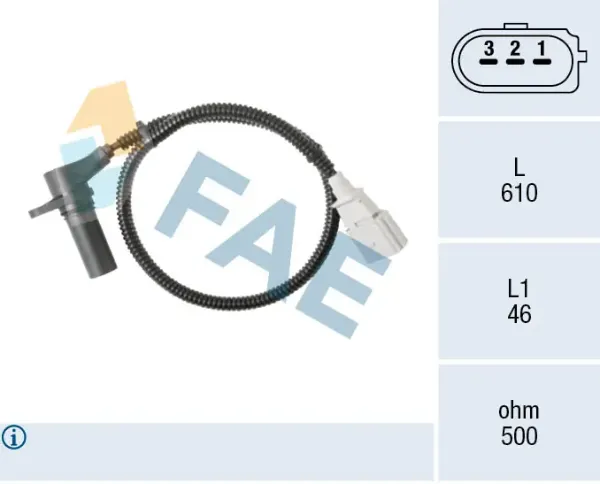 Sensor de cigüeñal 79115 FAE
