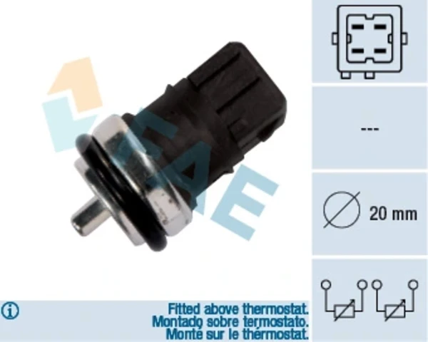 33810 FAE sensor de temperatura del refrigerante