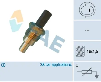 Sensor de temperatura del líquido refrigerante FAE 32640