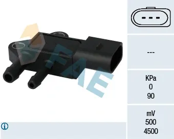 Sensor de presion gases de escape 16101 FAE